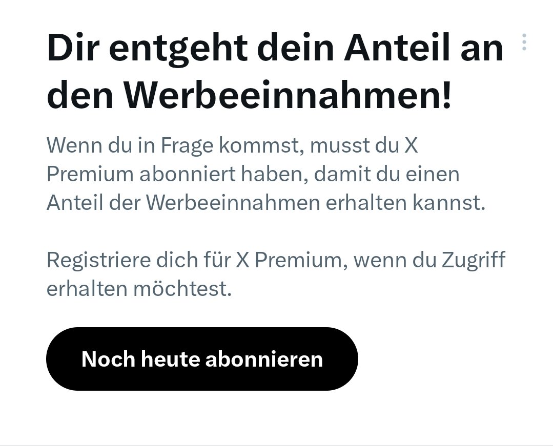 Schlecht übersetzt und inhaltlich unklar.. X, was soll diese Werbung für X Premium?