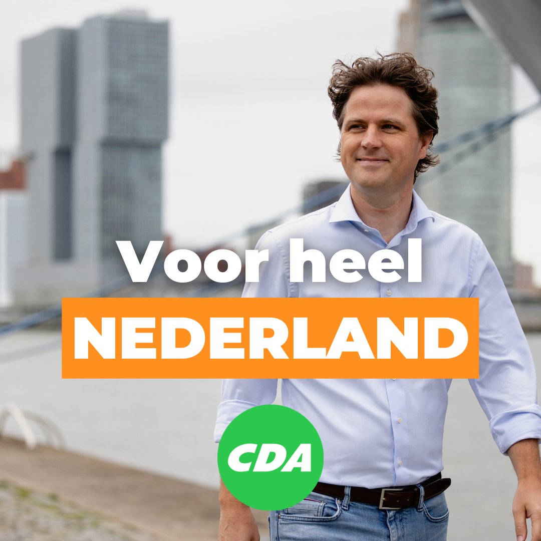 We feliciteren <a href="/HenriBontenbal/">Henri Bontenbal</a> van harte met zijn voordracht als kandidaat-lijsttrekker voor het #CDA.
Henri staat voor een fatsoenlijk land waar omzien naar elkaar en waarden en normen niet ouderwets, maar juist vanzelfsprekend zijn. 👉 cda.nl/henri