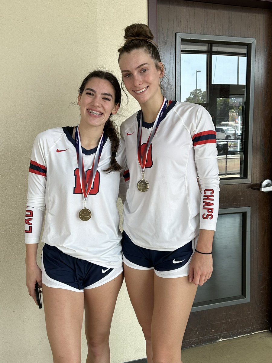LadyChapVB's tweet photo. Shout out to these two awesome seniors for making the Bastrop invitational all tournament team! #AubreyProud https://t.co/lDjsjivqVJ