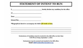 Check your email from yesterday. ARE is having a special election to fill office vacancies.