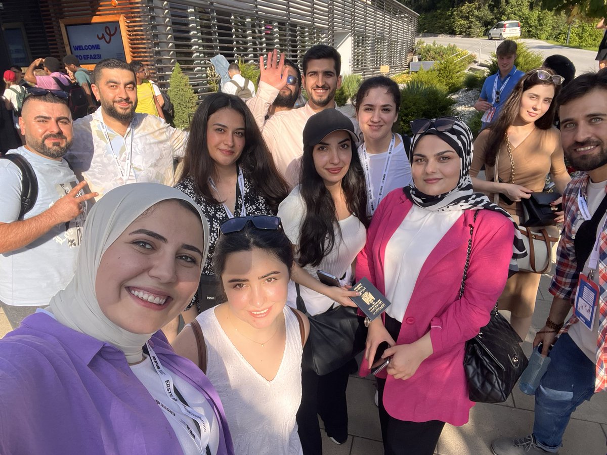 ClubAlpbachIraq's tweet photo. We are super excited to have (almost all) the amazing people from Iraq attending the @forumalpbach ! Enjoy the transformation!
#CAIraq #FANof #EFA23 #BoldEurope https://t.co/x0tML94ckL