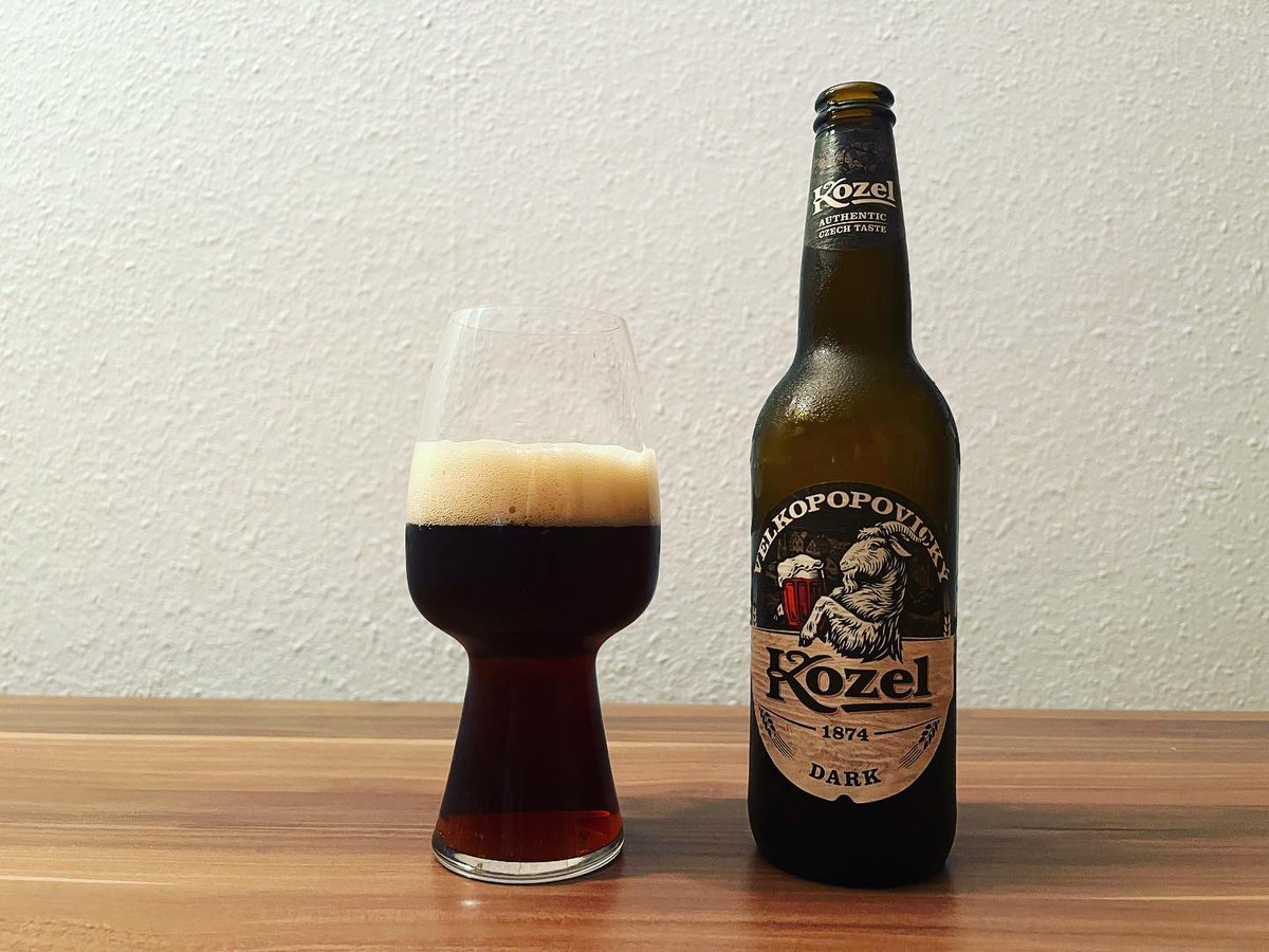 Cheers with a #Kozel Dark Beer #Prost #Drink
