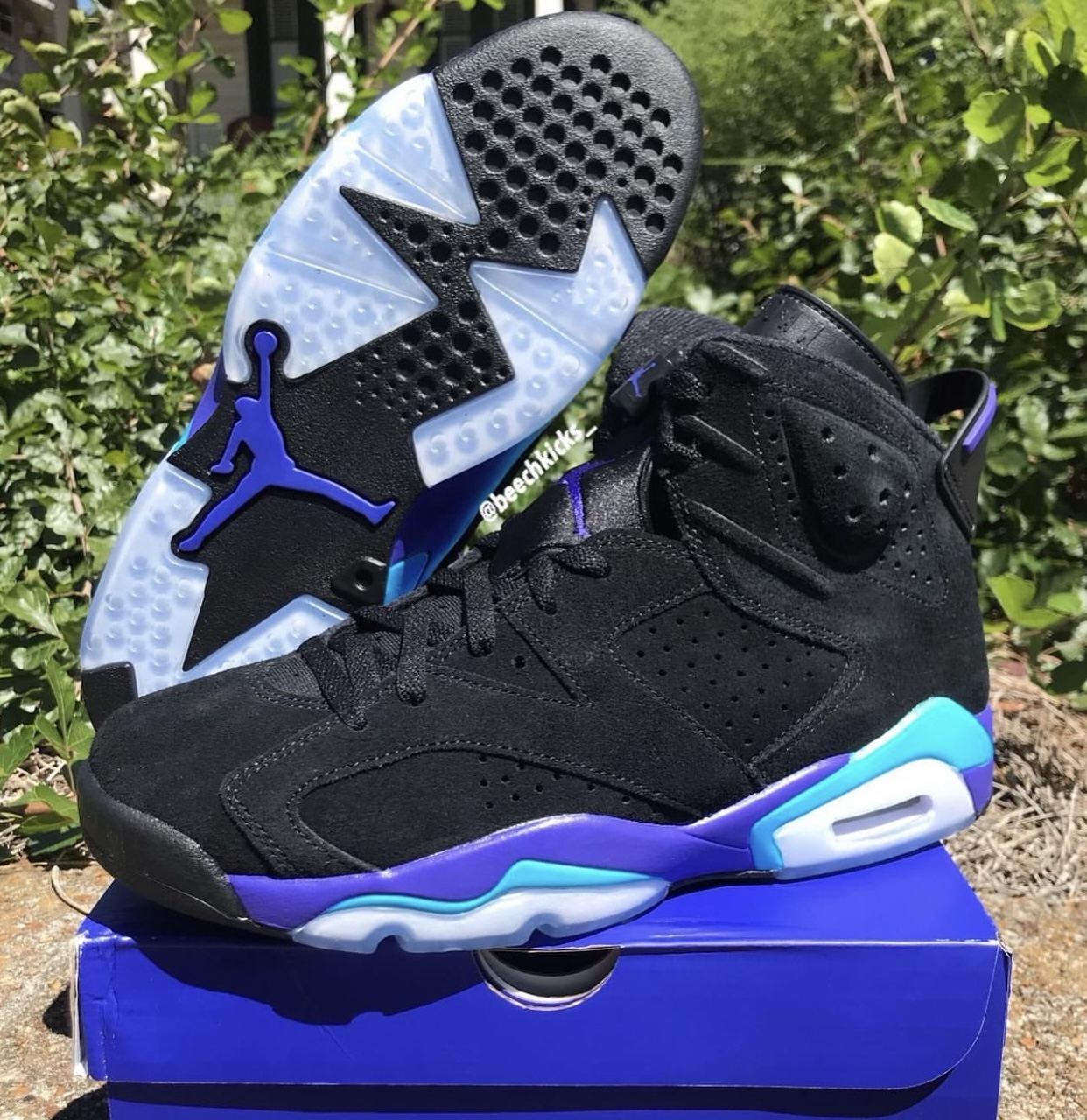 Air jordan 6 aqua sale