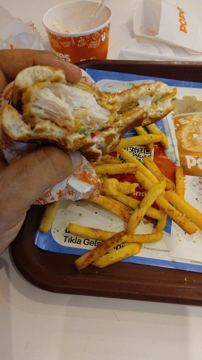 seththeking's tweet photo. @PopeyesTR  bana hayatımın en kötü sandwich menüsünü yedirdiğiniz ve buna sidik kıvamında kolayı da dahil ettiğiniz için teşekkürler. Her aşk bigün bitiyormuş. https://t.co/nWTRRHLNLL