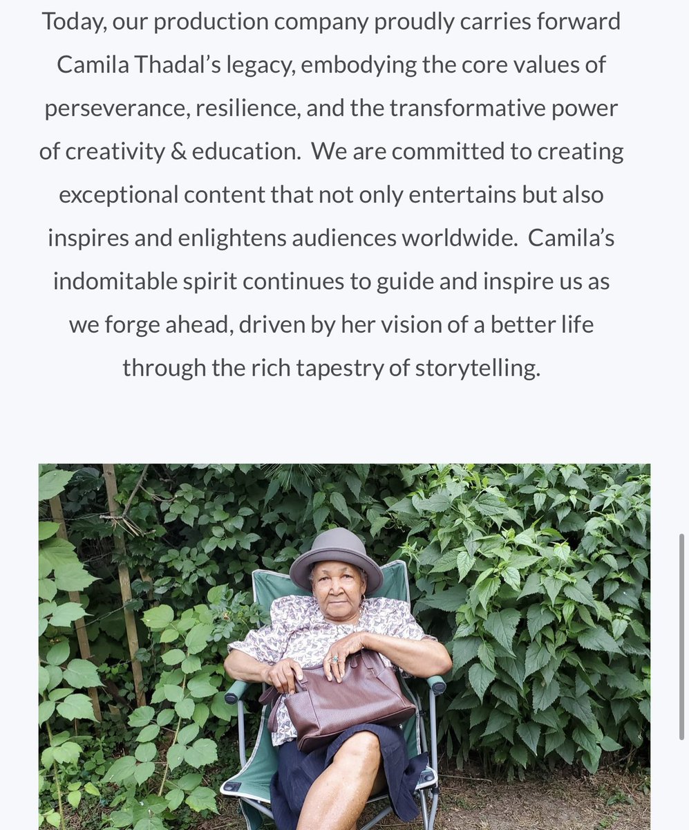 IamHansJay's tweet photo. We created Camila T. Productions as a way to honor and celebrate our Grandmother, Camila Thadal.   Camila’s resilience, strength, & influence is the reason that anything we do is possible. Our company symbolizes not only the power of storytelling but also the importance of cherishing our loved ones and their legacies. 💕🌺✨ @CamilaTProd 

https://t.co/luWkMIUqYV

#CamilaTProductions #Inspire #Create 

#movieproduction #filmindustry #cinematography #content #contentcreator  #storytelling #videography #filmfestival #filmmakers #shortfilms #screenwriter #filmdirector  #behindthescenes #production  #productioncompany #creative #newyork #atlanta #miami #netflix #starz #amazonprime #hbo #paramount #waltdisney #pixar