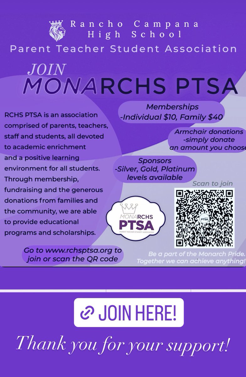Rancho Campana PTSA (@monarchsptsa) on Twitter photo 