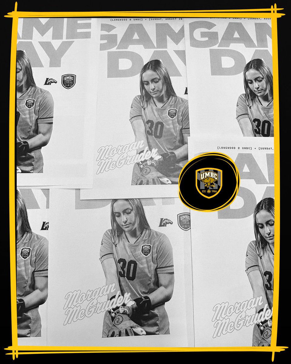 Graduate student goalkeeper Morgan McGruder is Sunday's "Cover Girl" for the Game Day program against Longwood. Pick up your copy tomorrow afternoon. #RetrieverNation