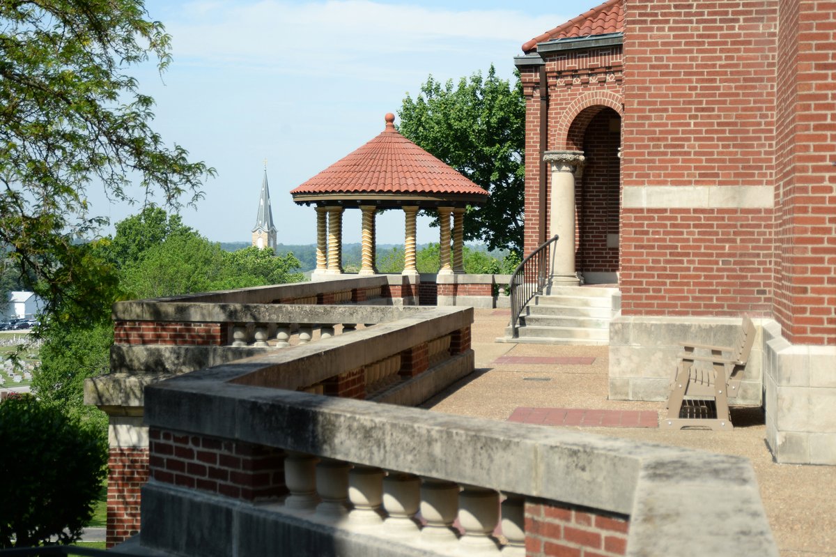Did you guess right? This is a photo of the Colonnade, outside the entrance at Monastery Immaculate Conception. There are plenty of beautiful details to admire at the monastery, and our tours (both guided and self-guided) are a great way to see more like this.