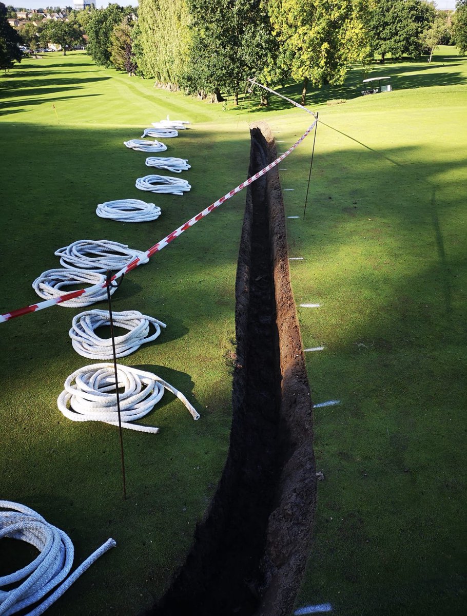 MarkDSanders74's tweet photo. A very productive week on the course @KnowleGolfClub 

Five more greens drained with Hydrowick Drainage. A great job again by @DjukeLtd https://t.co/wMHXfG1Bdc