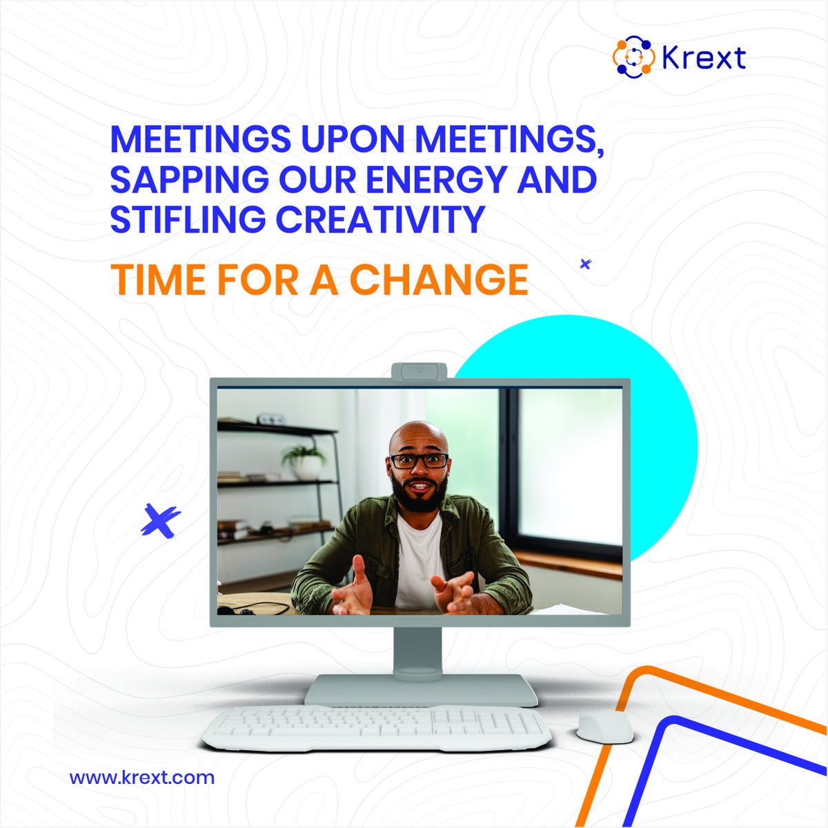 GetKrext's tweet photo. Meetings upon meetings, sapping our energy, and stifling creativity. 
Time for a change!
Let's foster innovation and give our minds some room to breathe! 💡👥
 #MeetingExhaustion
 #InnovationMatters https://t.co/FKKvppNXTt