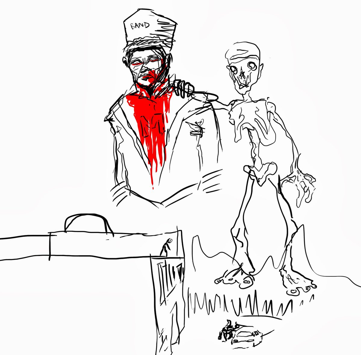 Once upon a time, <a href="/thinkbrain/">Ryan Korsak</a> doodled this in anticipation of drawing up the cover for 'Life After: The Arising'. Pretty, no?

#lifeafterseries #horror #zompoc #bryanway #authors #AuthorsOfTwitter #zombies #lifeafterthearising #FINDHORROR #SpreadtheHorror