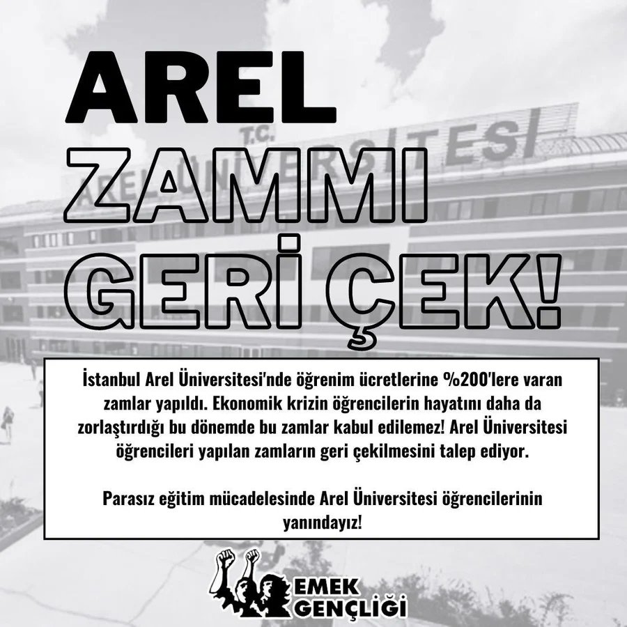 OmerAlisar's tweet photo. yapılan haksızlığa susmayacağız Arel üniversitesi yaptınız haksızlığa susmayacağız  #areldezamlargeriçekilsin https://t.co/0Cay5mJGPa