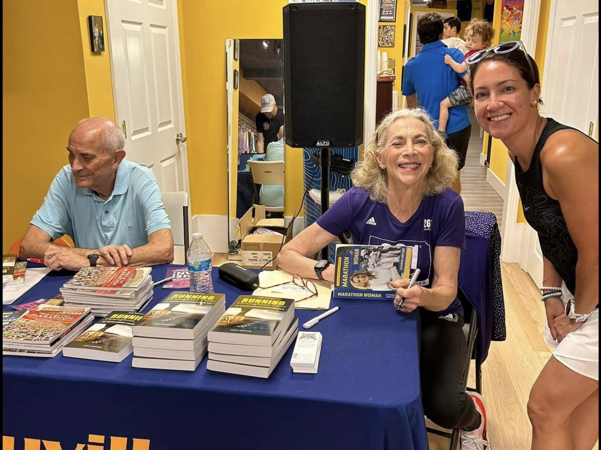 KVSwitzer's tweet photo. Roger and I loved our time at @SayvilleRunning last night! So thrilled with the turnout!
#AdidasWomen
#AdidasRunning
#adidas
#Peloton
#Runwith261
#Empowerment
#Inspiration
@adidasWomen
@adidasRunning
@adidas
@OnePeloton https://t.co/PM63Eq81fv