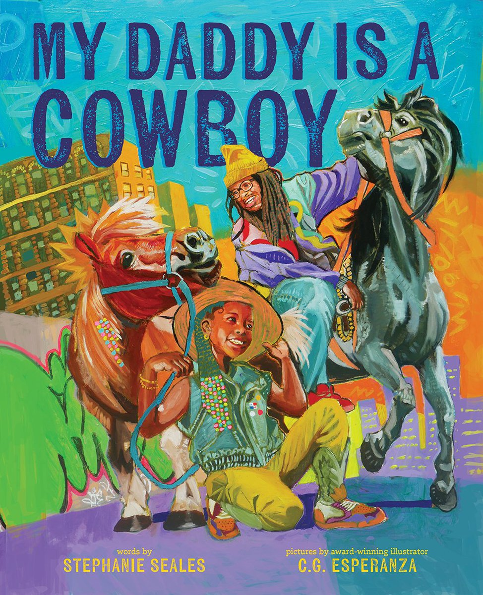 So excited for y'all to experience the storytelling of <a href="/blackbookbruja/">Stephanie Seales is on IG & Bluesky</a>! I am honored to be illustrating her debut book! pre-order "My Daddy is a Cowboy" today and get ready for Horses in ya Hood! #coverreveal