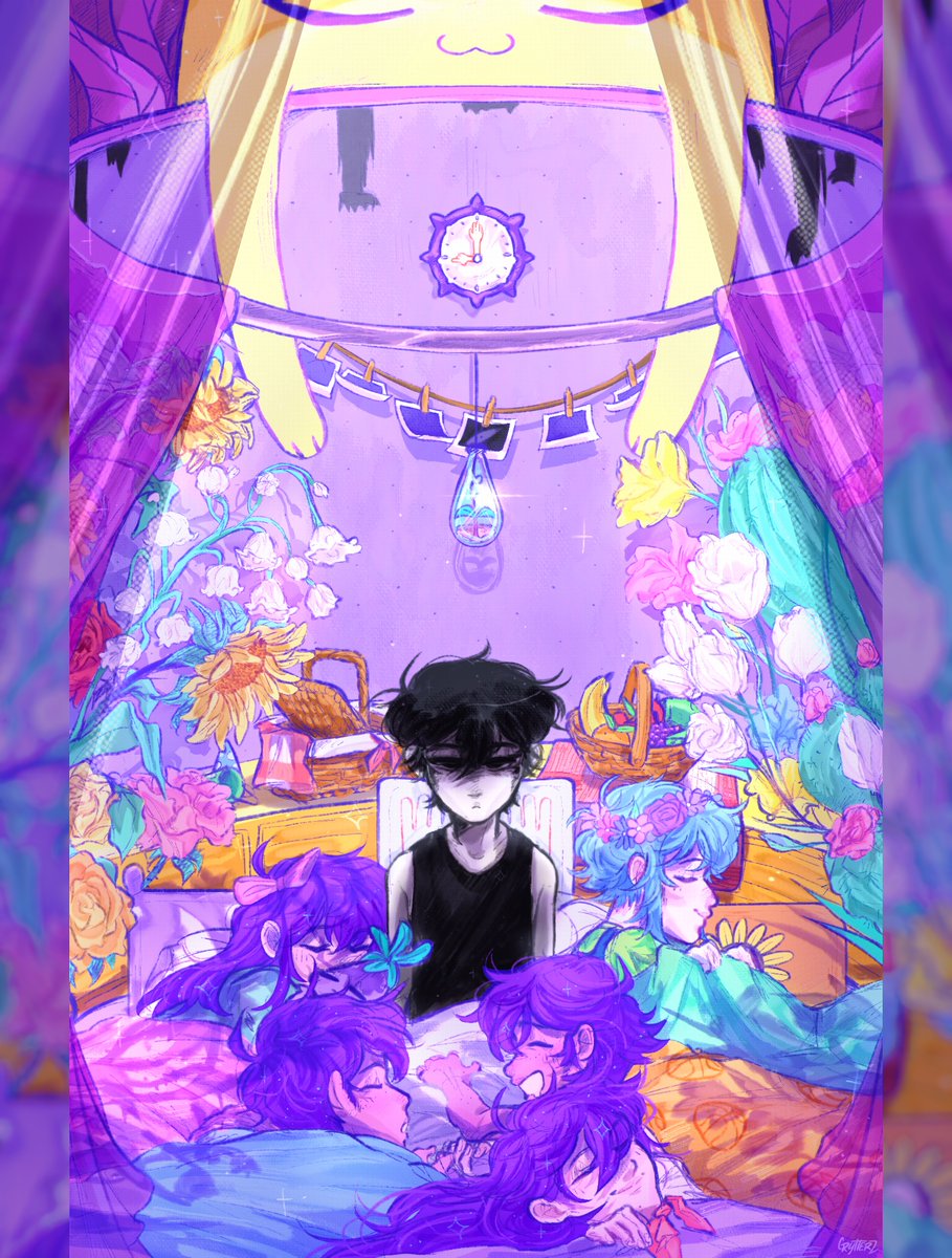 crytterz's tweet photo. “You are safe with me.” 🐈

#omori #omorifanart #omorigame https://t.co/qhlOo81tQ6