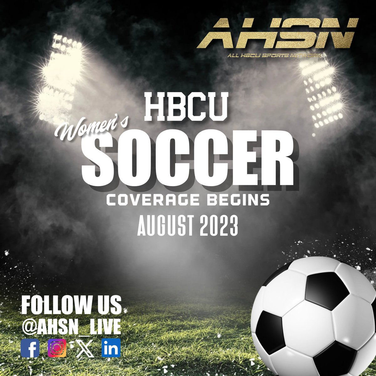 AHSN_Live's tweet photo. Excited for the upcoming HBCU women’s soccer season! ⚽ These phenomenal athletes represent not just skill on the field, but also the rich legacy and pride of historically black colleges and universities. Let’s show our support and cheer them on. #HBCUPride #WomensSoccer https://t.co/veJj1UDLB4