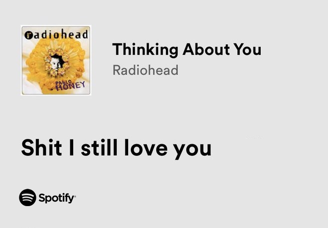thesadbaby's tweet image. radiohead.