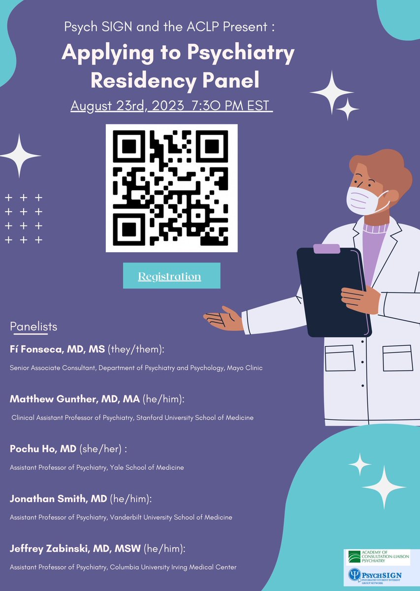 Join us for the ACLP Residency Panel on Wednesday!! 
Link to register: luc.zoom.us/meeting/regist…