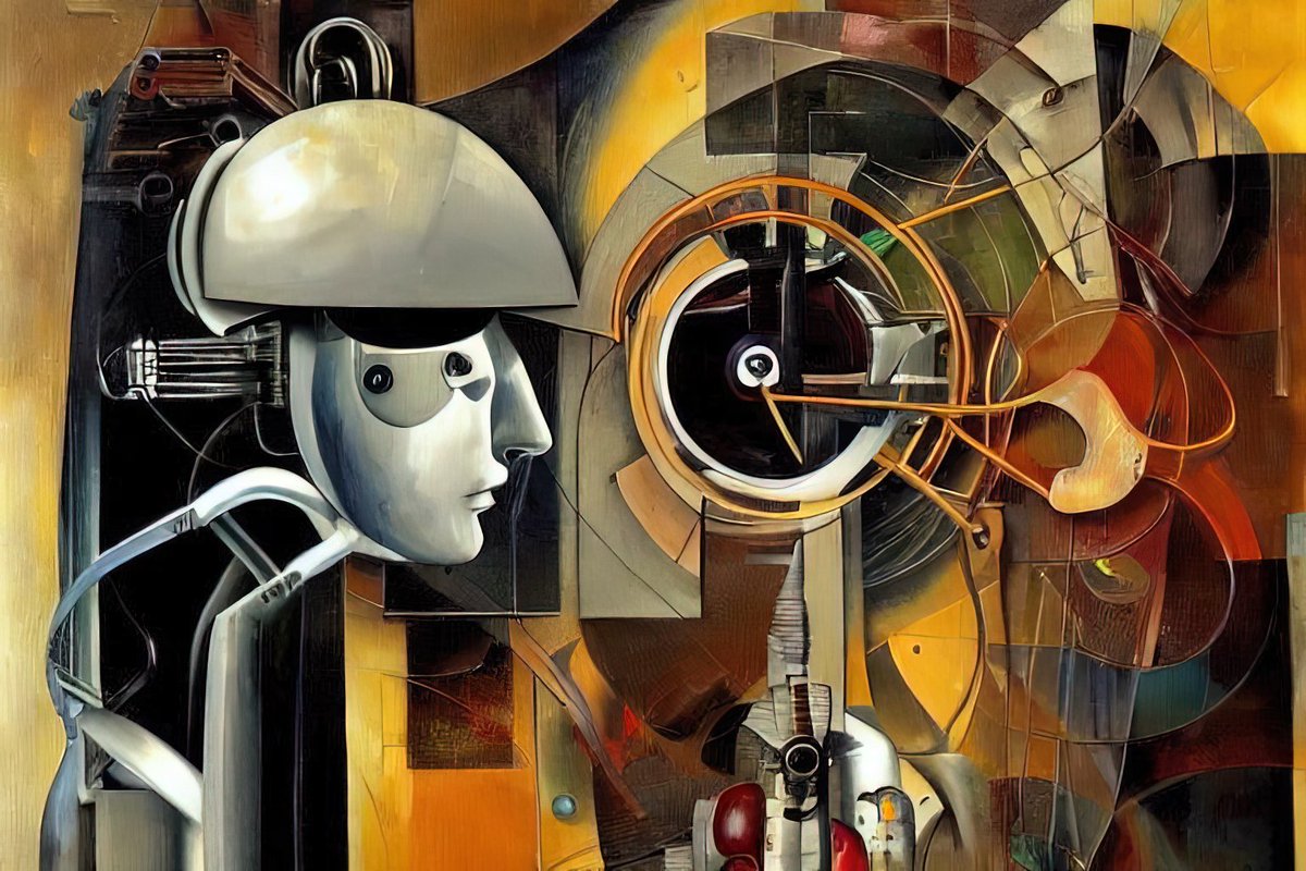 Machine Emotion №3
1.49 ꜩ
The works from this week are a reflection on the progress and place of AI in society, and how it can challenge us to think about and possibly reconsider what it means to be human. These were generated with the excellent VQGAN discord bot BatBot by