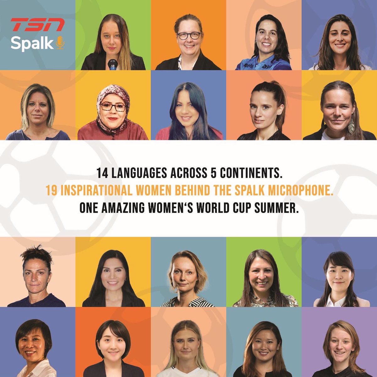 Ch_Rann's tweet photo. With the upcoming big final just around the corner, it is time to appreciate all these talented commentators. Glad being part of this project, games in 14 languages (plus 4 dialects) for @TSN_PR The Sports Network #Canada, produced by #Spalk. #soccer #fifawwc #football #wm https://t.co/OGqd2jqwk7