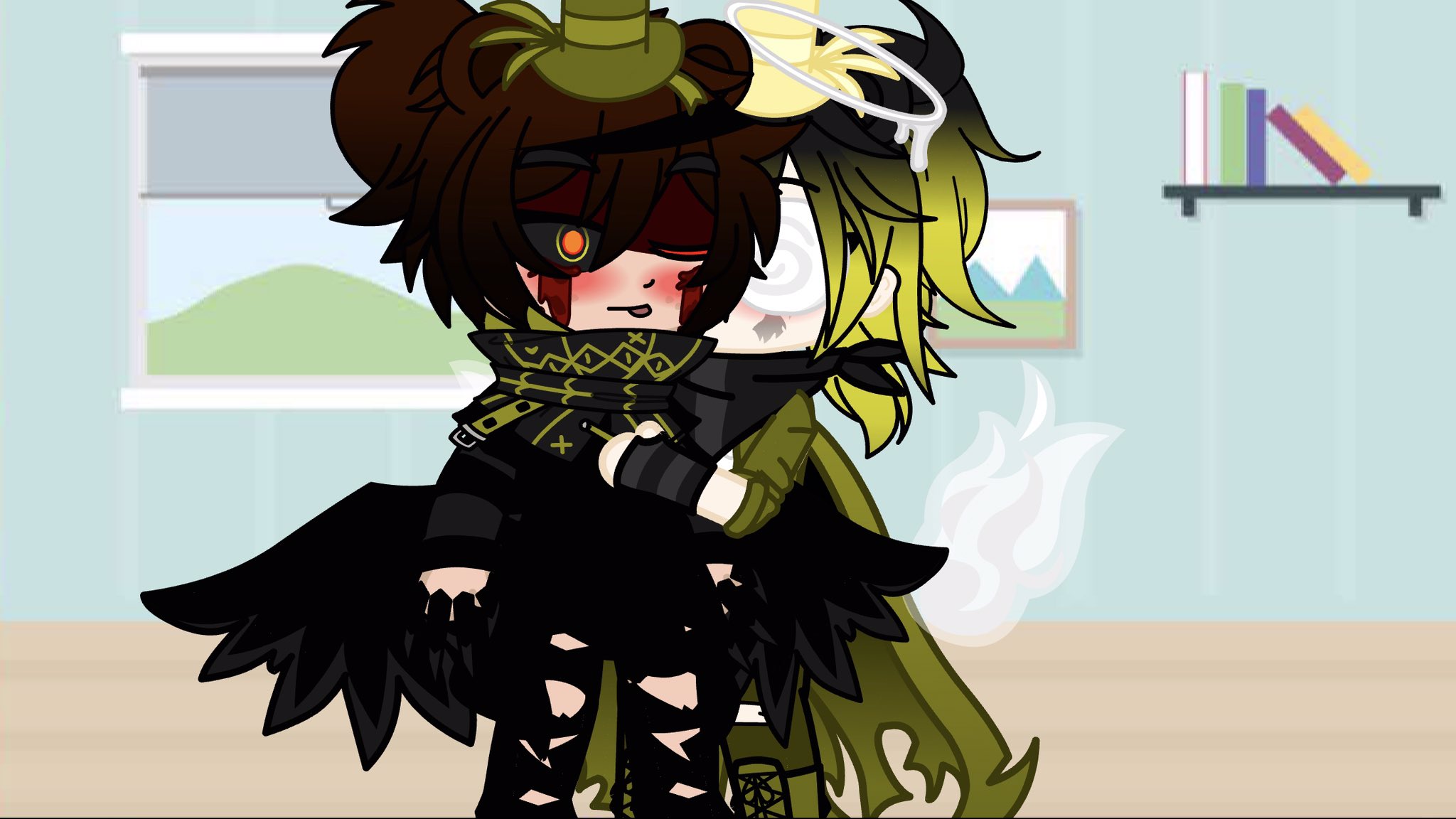 SixtailKitsune on X: Cassidy hugging and kissing Evan on the cheek.  evanxCassidy t.cogxt0wDTKSt  X
