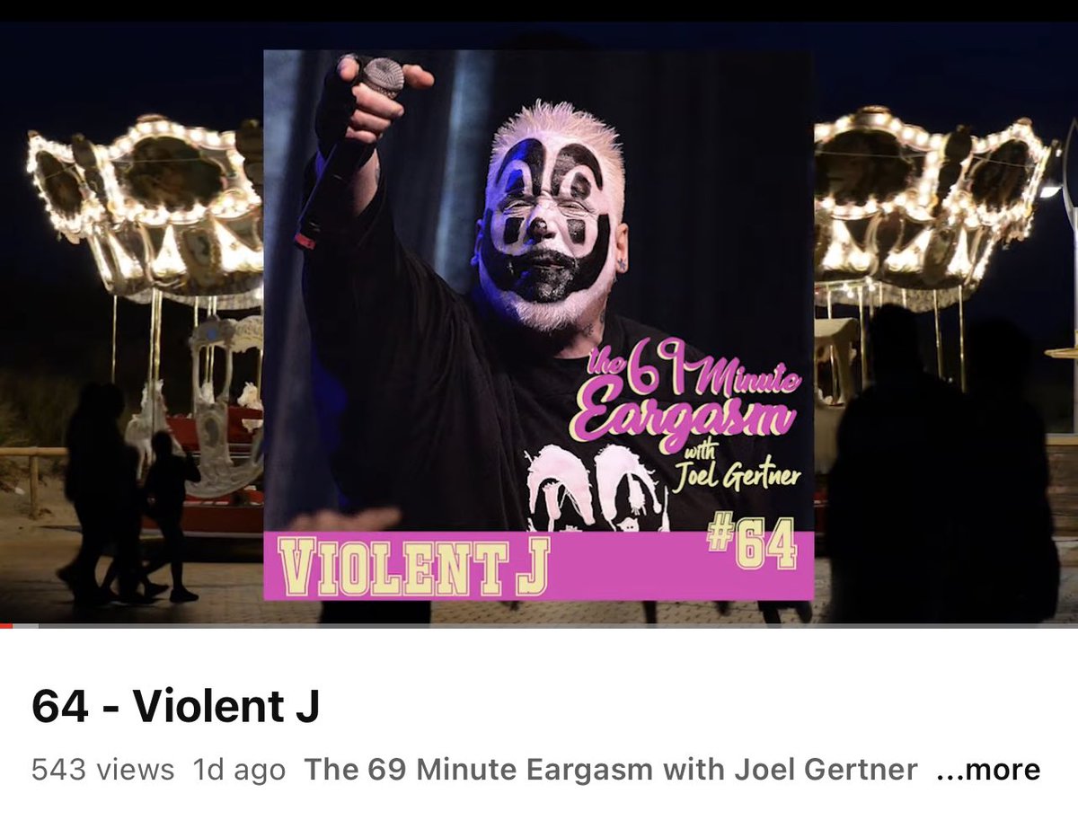 StudMuffinSays's tweet photo. Throw in #podcast downloads &amp; 650+ people have heard our Violent J @ICP INSANE CLOWN POSSE ep of the @69MinuteEARGASM in the 1st 24 hours or so.
Watch now on #YouTube &amp; wherever you get #podcasts. https://t.co/e6vICNnLlV
#Wrestling #WWE #ECW #WCW #Music #HipHop #Juggalo #Juggalos https://t.co/YK3pImlyB9