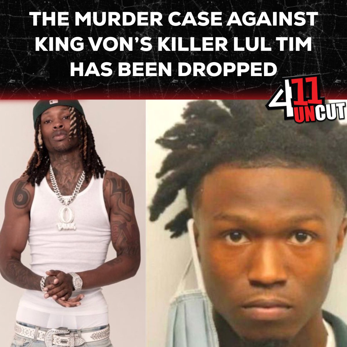 411Uncut_'s tweet photo. Gang, the murder case against #LulTim for his involvement in the murder of #KingVon has been dropped. Thoughts?
#411Uncut #411WithNellaD https://t.co/BV9YCIdSPy