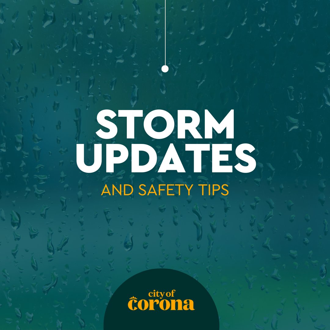 The National Weather Service has issued a Tropical Storm Warning as well as a Flood Watch. Be prepared. For the latest Updates and Safety Tips visit: bit.ly/CoronaStormInfo