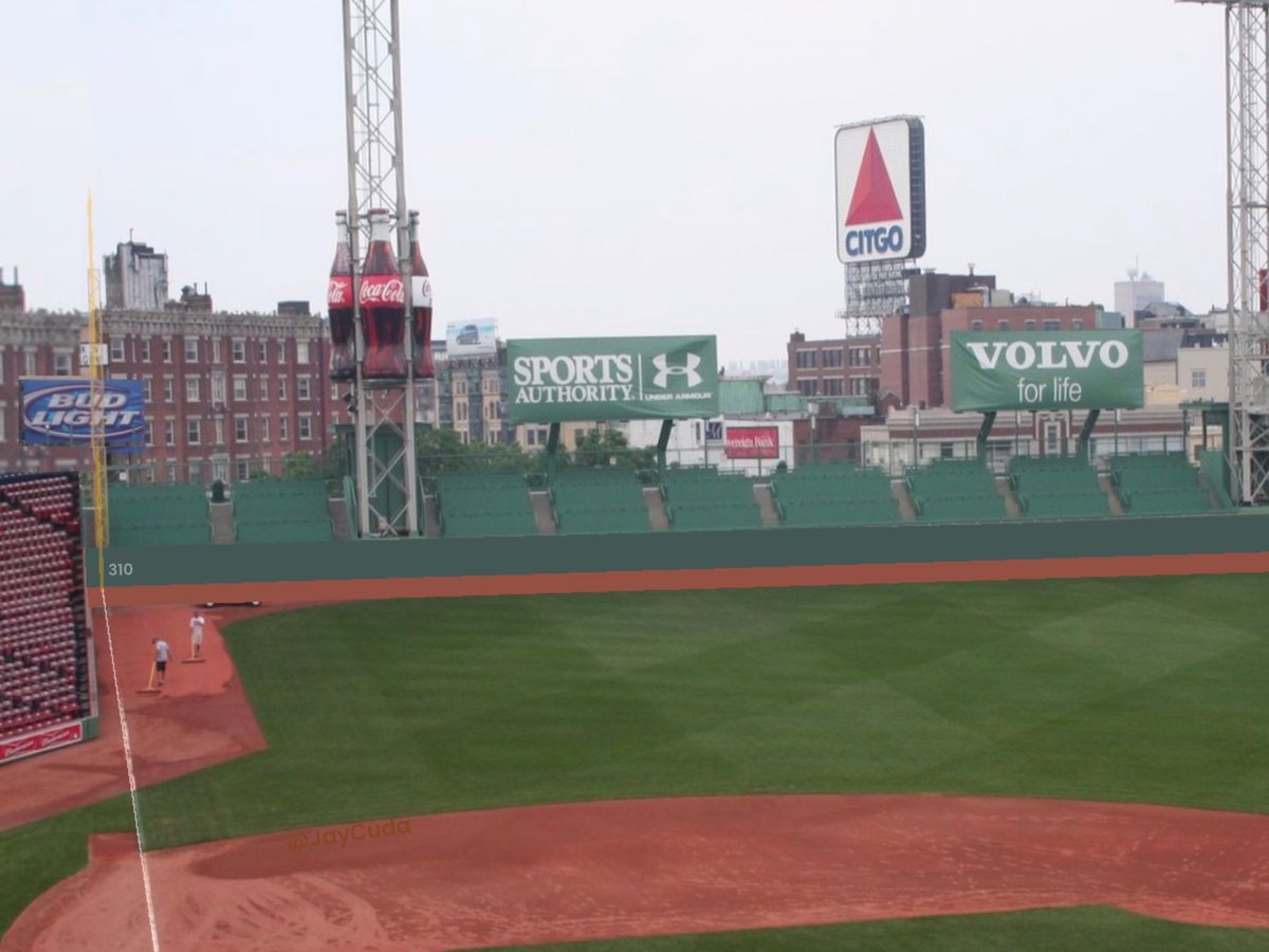 JayCuda's tweet photo. Fenway minus the green monster https://t.co/rqRw3L7OCF