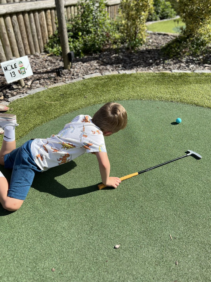 Family day out at <a href="/StanstedGolf/">Golf World Stansted</a> in the sunshine with my boys. However, not sure they are going to make the <a href="/PGATOUR/">PGA TOUR</a> just yet… #golf #crazygolf #stansted #essex