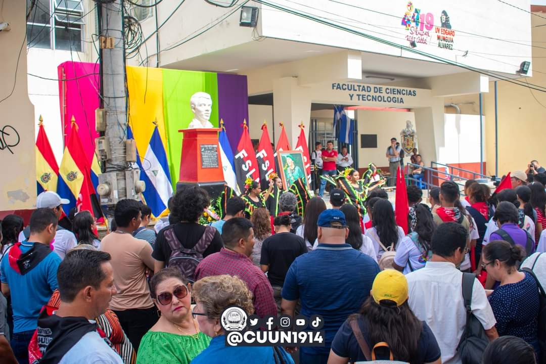 cuununan's tweet photo. Acto Político Central, en saludo al 77 aniversario del natalicio de nuestro comandante Edgard Munguía Álvarez.

#CUUN1914
#ALCUUNMUNGUIA https://t.co/QEYIRlLo16
