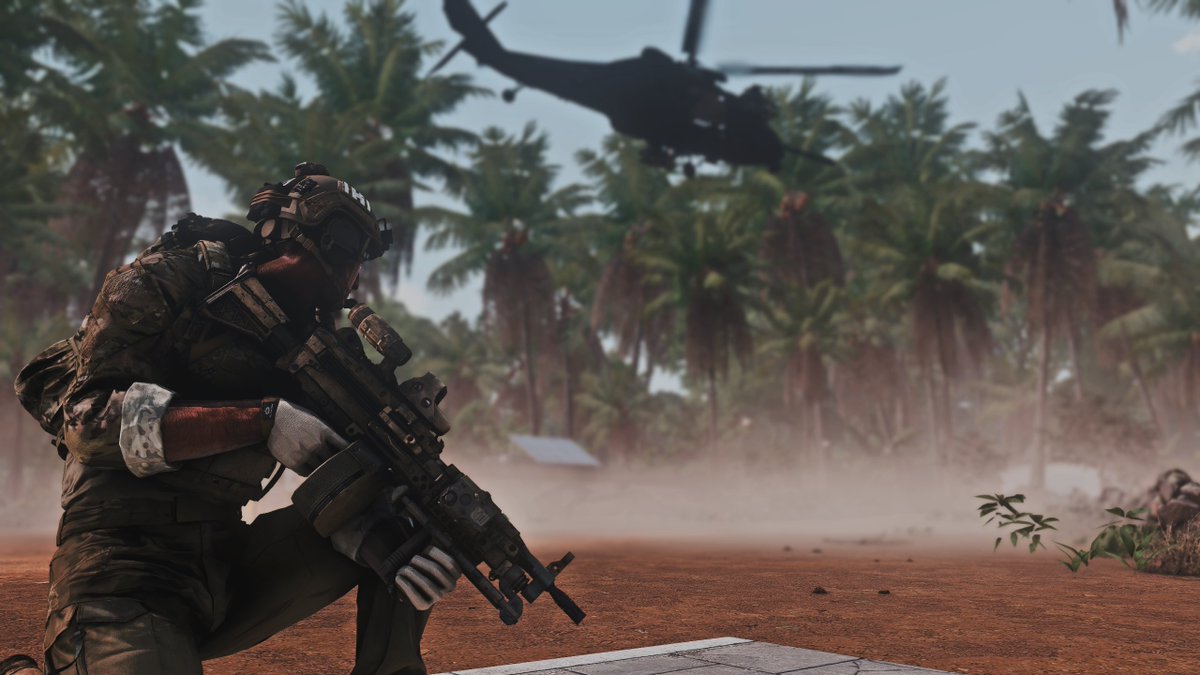 TF_114's tweet photo. Tropical vibes #Arma3 https://t.co/AHUgQMlxz3