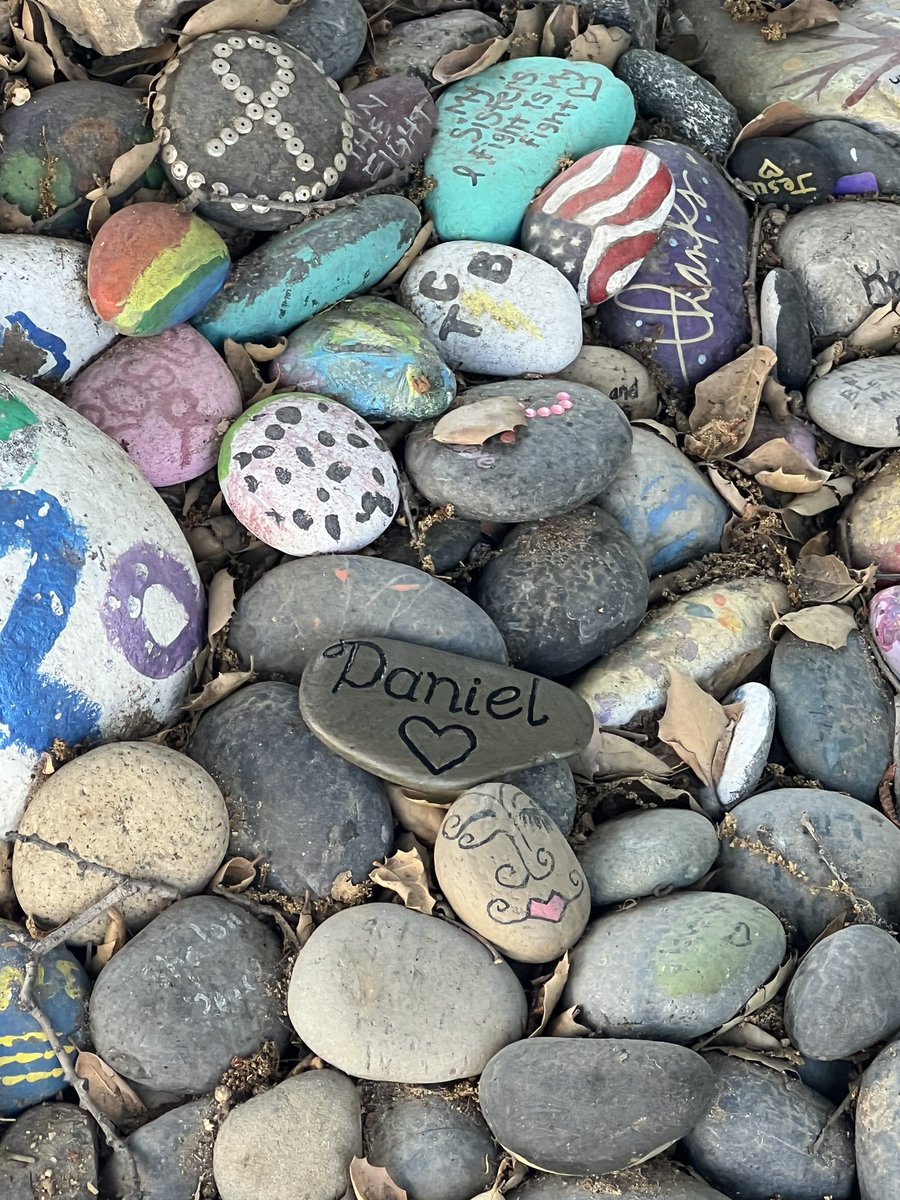 jr_philbin's tweet photo. I brought Daniel’s remains home yesterday and stopped by @cityofhope to place a stone for him in their memorial garden. @TheRealDerwaz  #cancersucks. https://t.co/1RVkh5fBBd