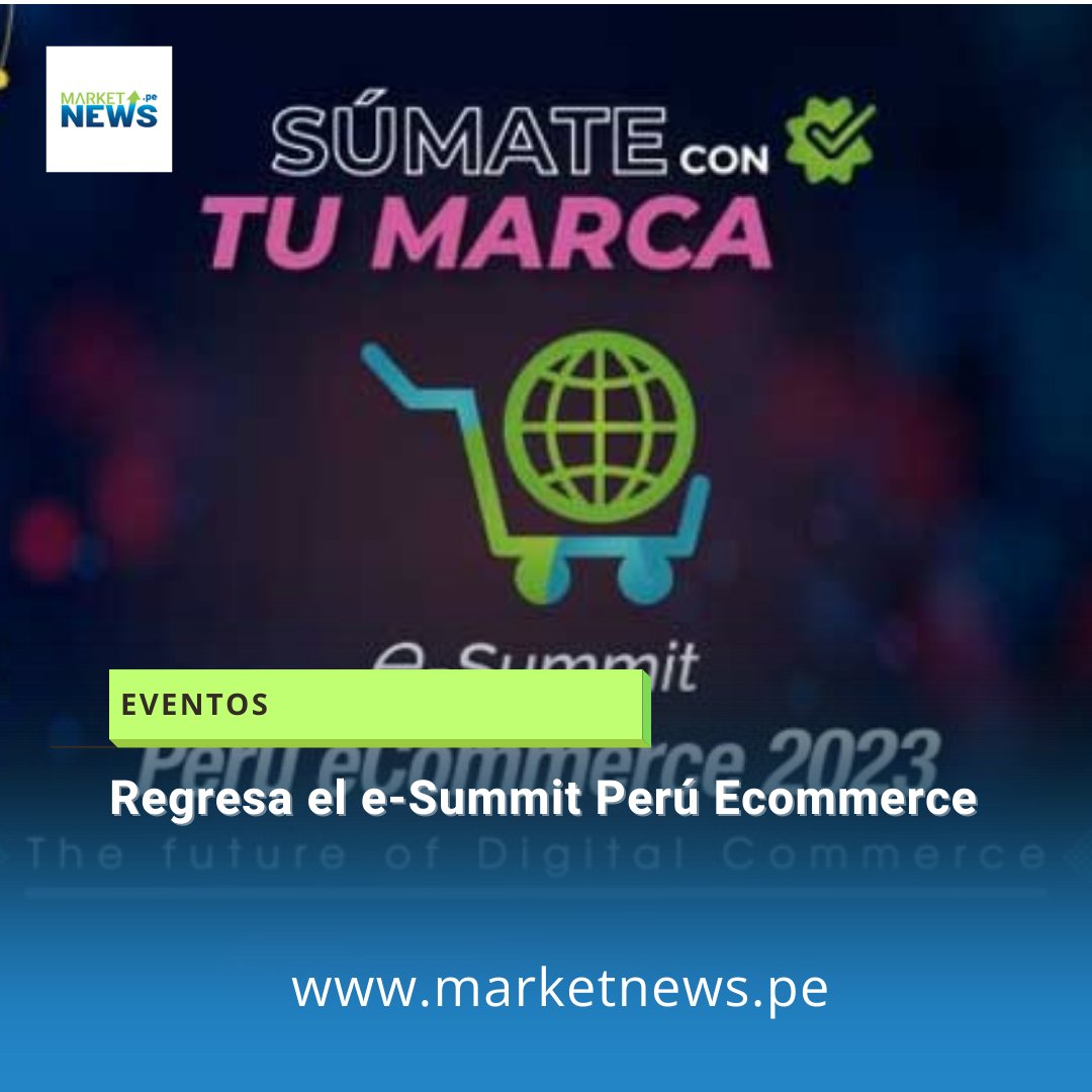 🛍 El e-Summit Perú Ecommerce, la Cumbre de Comercio Electrónico y Omnicanalidad, se llevará a cabo los días 6 y 7 de septiembre en un formato híbrido, combinando actividades presenciales y virtuales. @camaradelima 

📢 Si quieres continuar leyendo haz clic en el enlace de la bio