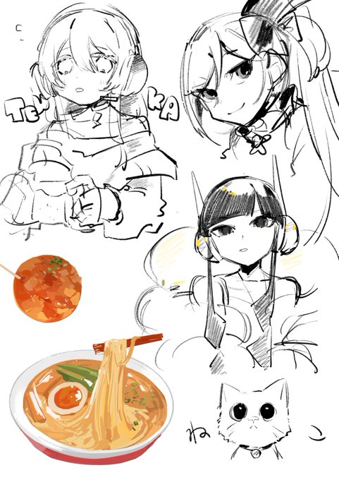 「multiple girls ramen」 illustration images(Latest)