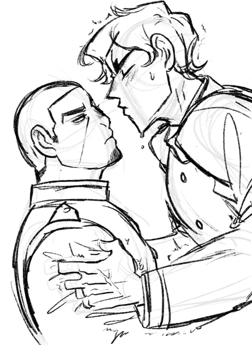 🏷️ #goldenkamuy #ゴールデンカムイ #koitsuki 
it's hard to initiate a kiss, isnt it ? 🎏🌙 