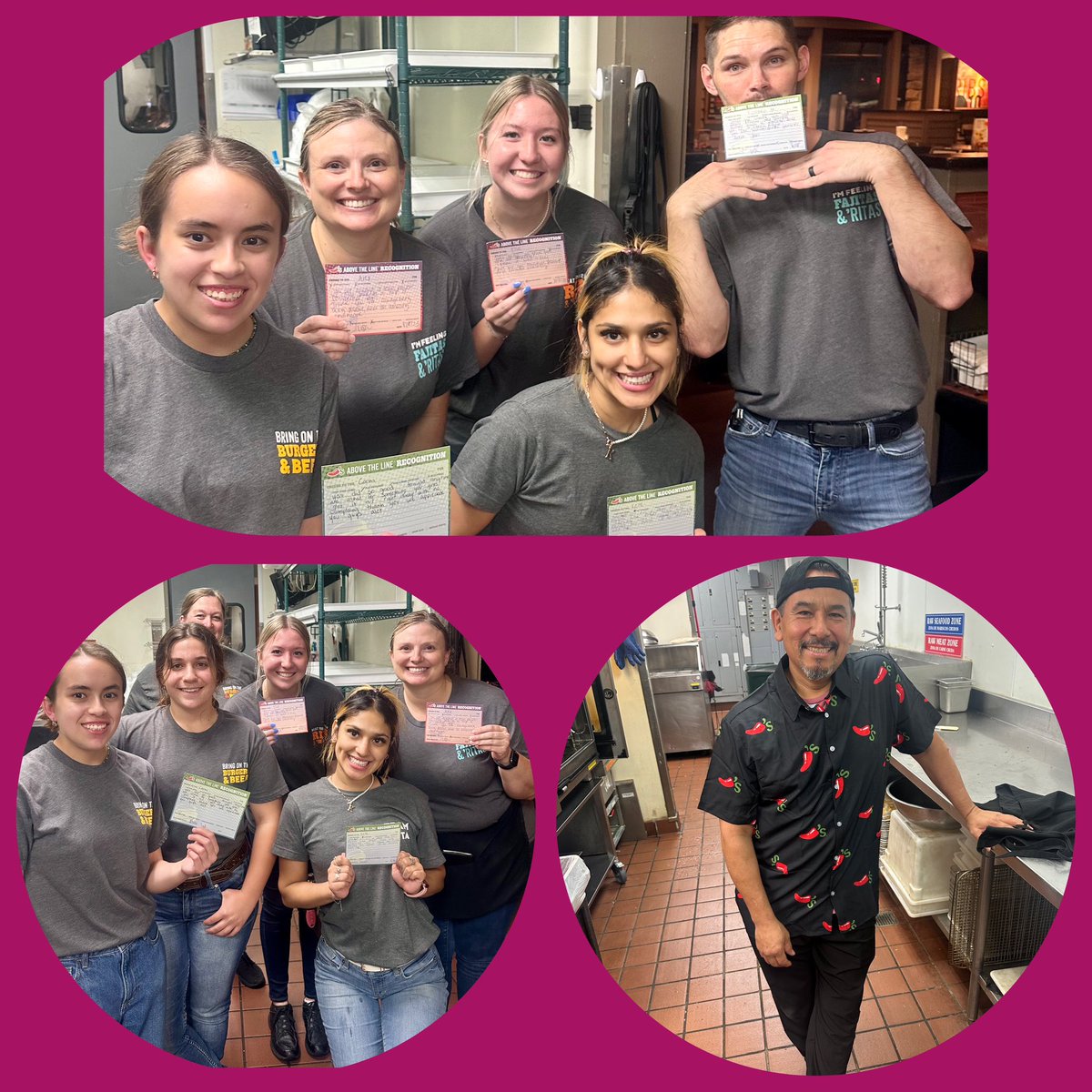wherry_lisa's tweet photo. A fantastic Friday night deserves some ATLs! Amazing team work!! Eugene also showing off his new shirt! 🌶️♥️ #EngagedTeamMembers #Chiliheadlife #Chilislove #ChilisJustinRoad @Chilis @JemmaSage2 https://t.co/WnATlQu9fe