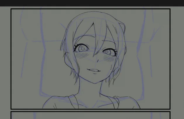 良い感じに描けててニヤニヤしてる^^ 