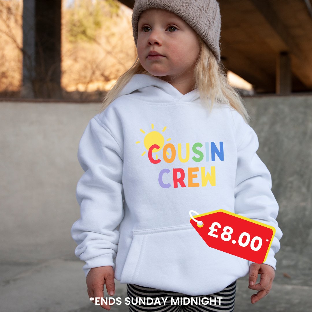 MyRockingKidsUK's tweet image. 🚨𝐅𝐋𝐀𝐒𝐇 𝐒𝐀𝐋𝐄🚨
Gather 'round, Cousin Crew! 🌟👫 Our FLASH SALE on Cousin Crew Hoodies is ON, and it's time to show off that family love in style!

🛒 Shop Now: ow.ly/9tjQ50PARRx

#myrockingkids #falshsale #goodtimes