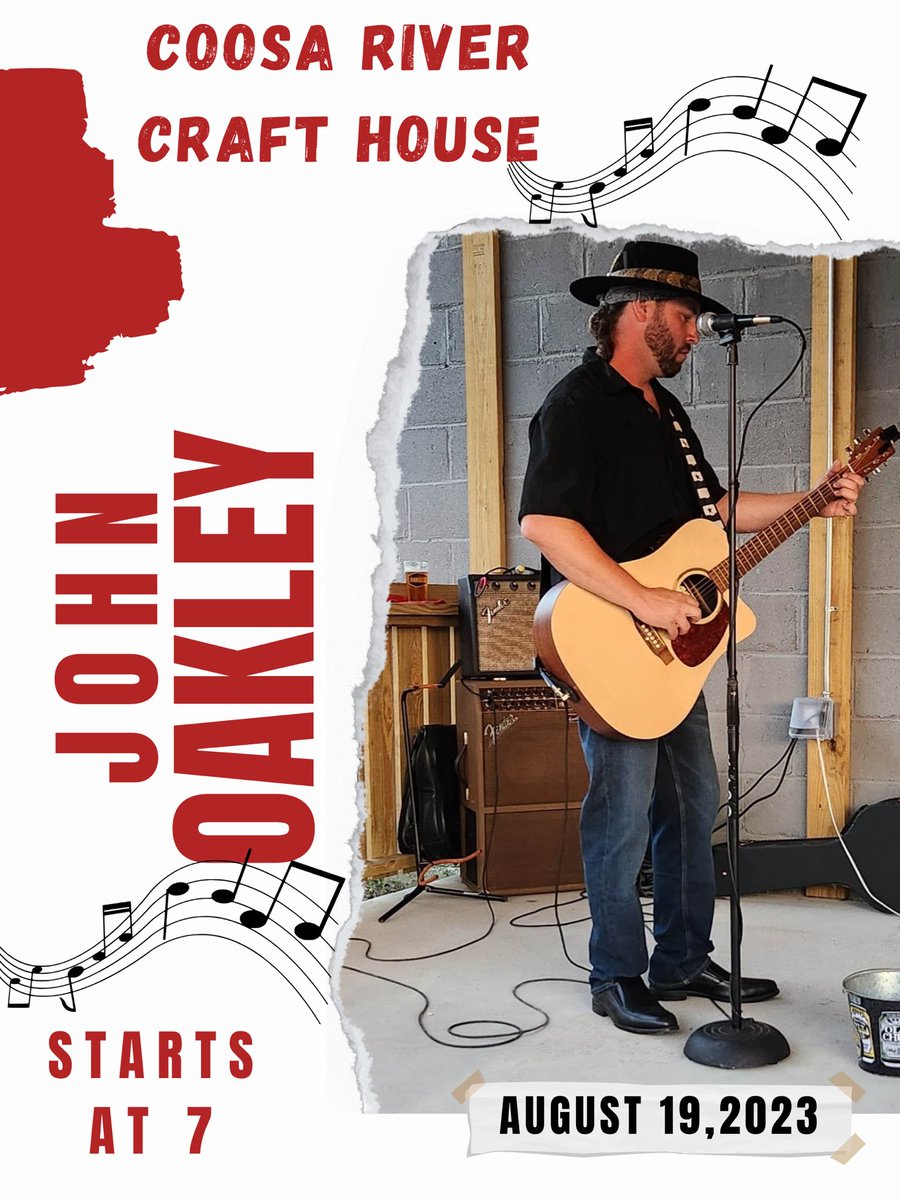 CoosaCraft's tweet photo. Happy Saturday! We’re open and have John playing tonight 🍻 

#craftbeer #livemusic #goodtimes #supportlocal #wetumpka #CoosaRiver https://t.co/QtbCBRaJ25