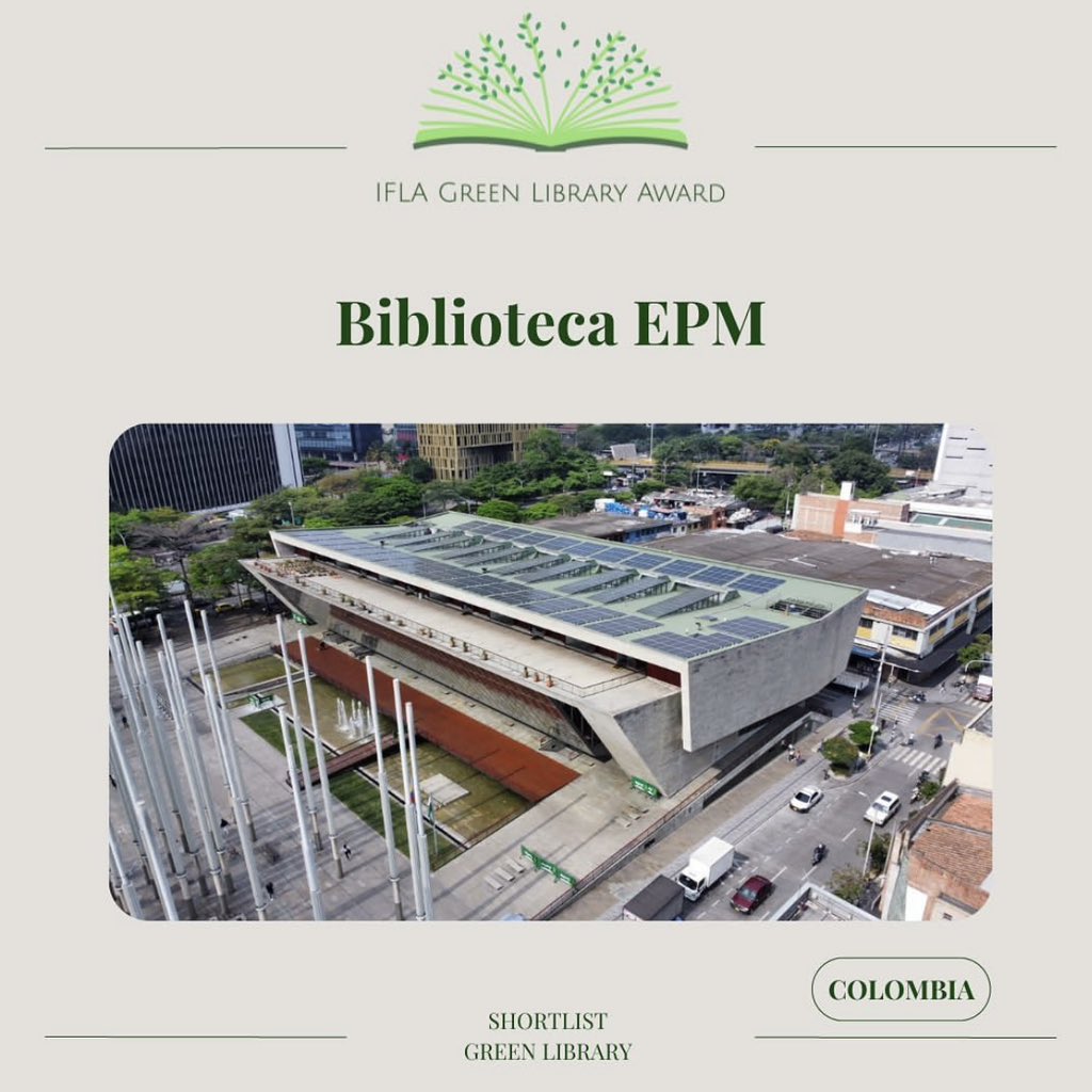 FundacionEPM's tweet image. El 22 de agosto les contaremos cómo nos va en estos “Óscar de las Bibliotecas&quot; 🏆📚📖 con nuestra #BibliotecaEPM. #greenlibrary