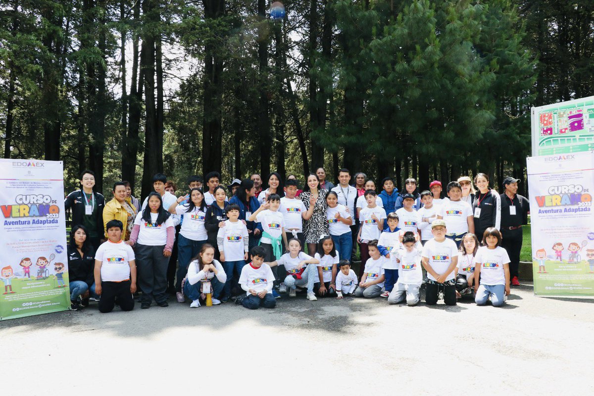 Victori08117024's tweet photo. Con concluyó con gran éxito la segunda edición del Curso de Verano #AventuraAdaptada, para niñas, niños y adolescentes con discapacidad en  Parque Metropolitano Bicentenario, en Toluca.
Felicidades a todos los participantes 👏🏻👏🏻. #CursoDeVerano #DeporteAdaptado https://t.co/3JT8hA3A0P
