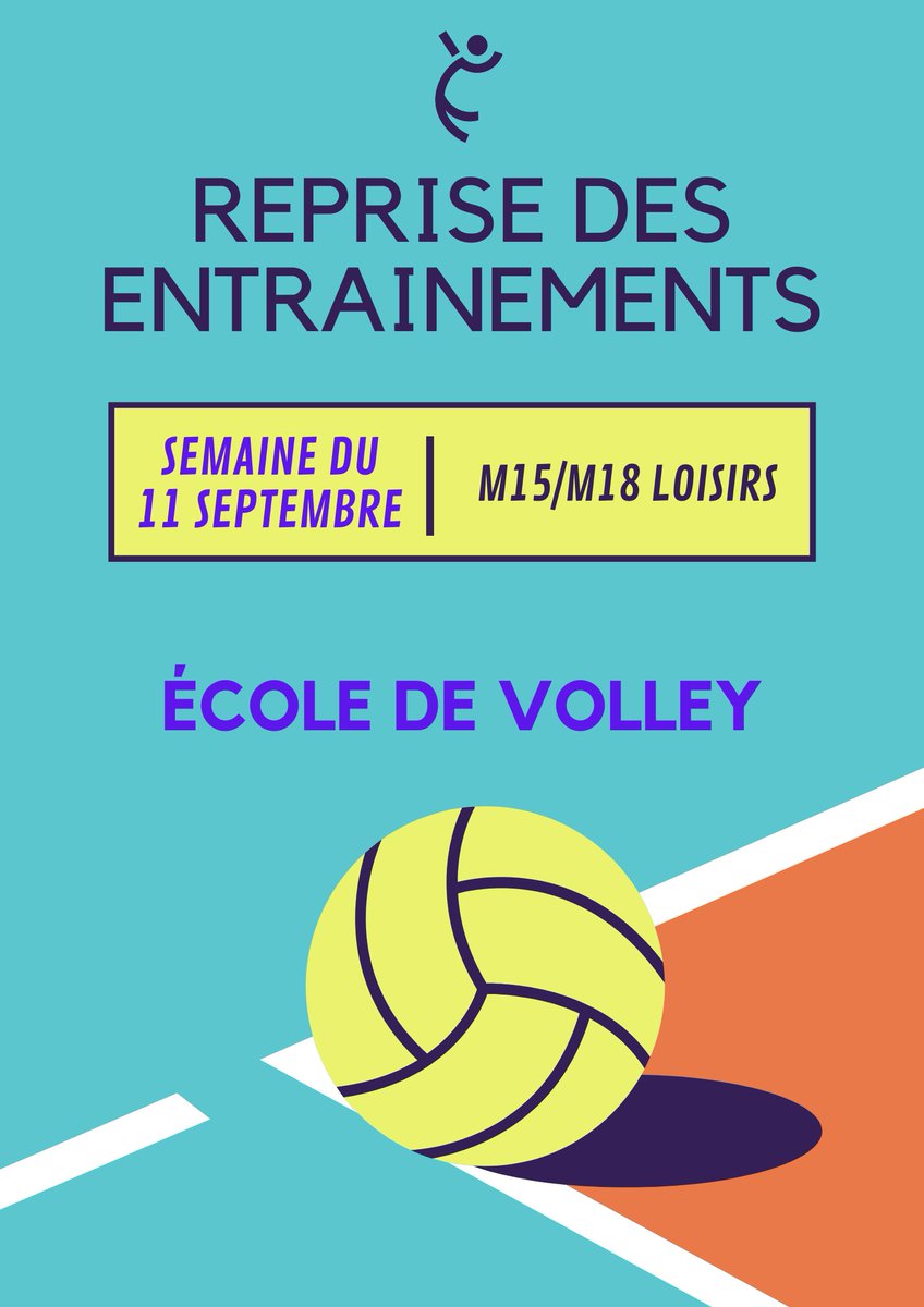 ⏰ C'EST L'HEURE DE LA REPRISE ⏰
👉 Semaine du 28 août : SF1, SM1, UFOLEP, Loisirs 
👉 Semaine du 4 septembre : SF2, M9/M11, M13, M15, M18
👉 Semaine du 11 septembre : nouvelle section M15/M18 loisirs 
🌐 Toutes les infos créneaux et gymnases sont à retrouver sur notre site