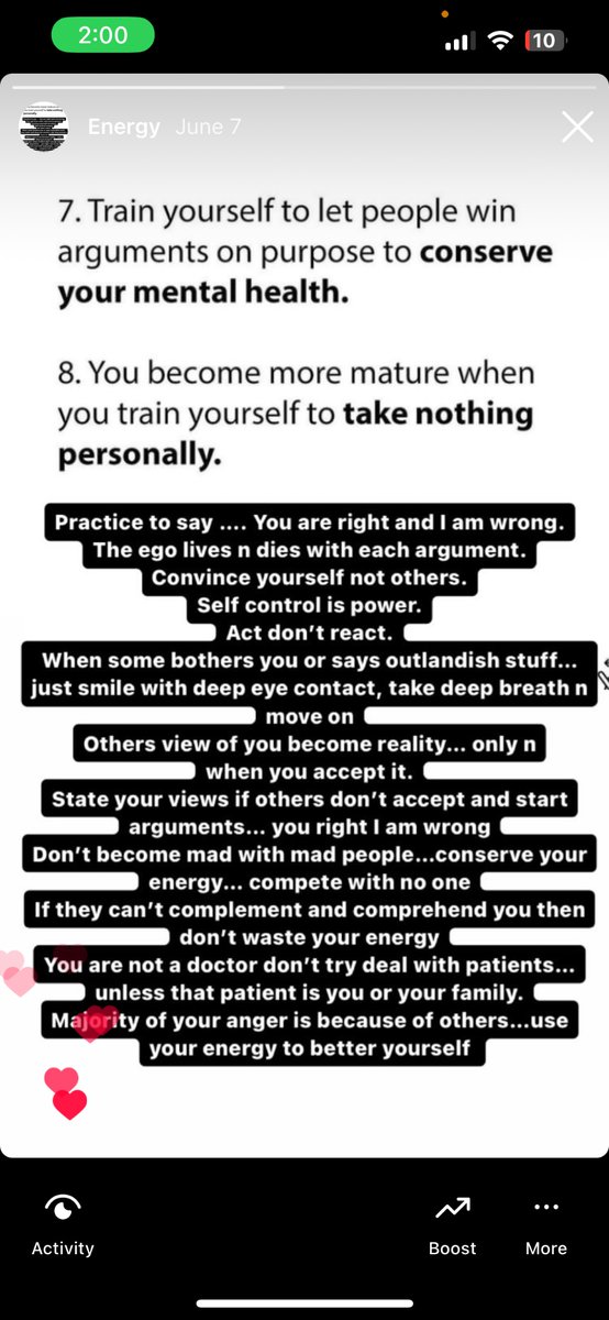 Looser arguments on purpose to get more peace in life
