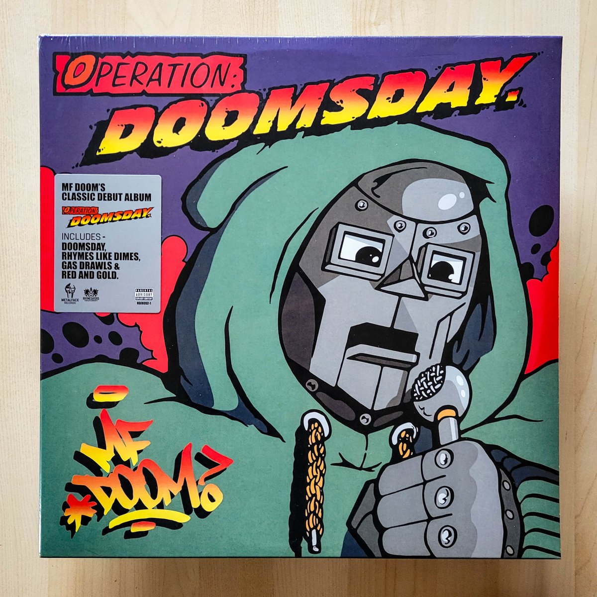 radiofuturamusi's tweet photo. MF Doom – Operation: Doomsday. 2023 #2LP #12inchvinyl #AlternateCover #Reissue going to #Salinas  #California #MFDoom #OperationDoomsday @MFDOOM #HipHop #DTSA #GCSSantaAna #VinylCollector #VinylOfTheDay #VinylCollectorsOfTwitter https://t.co/7ULjFSq1Xb