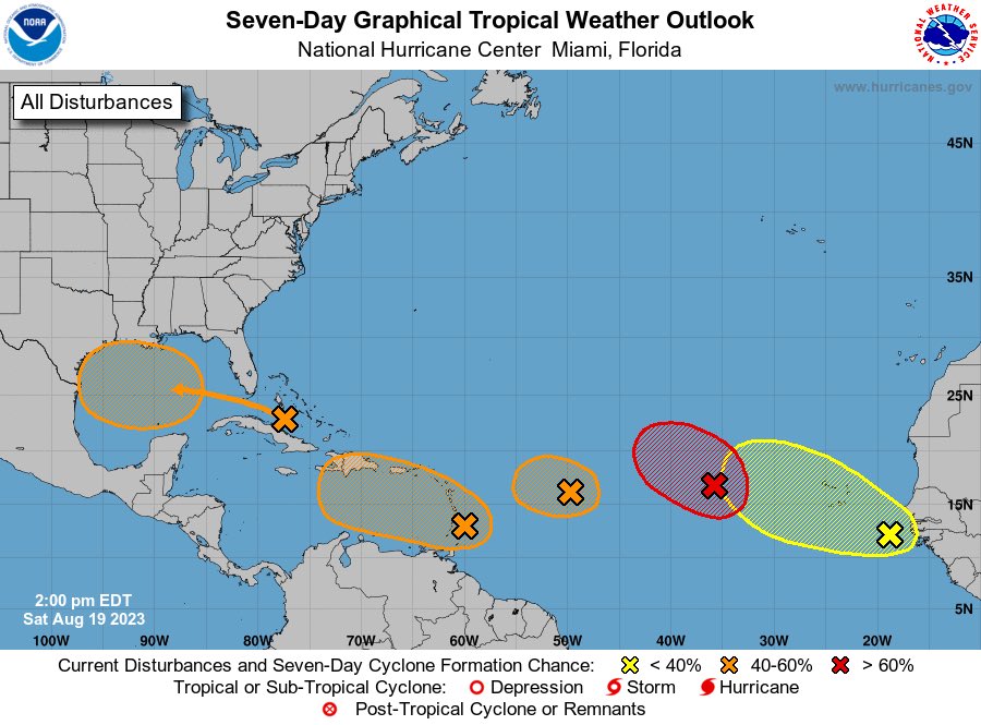 EricBlake12's tweet photo. Peak hurricane season is approaching! Definitely need to pay close attention next several weeks as things could change quite quickly. https://t.co/nSIRs6U4Dh