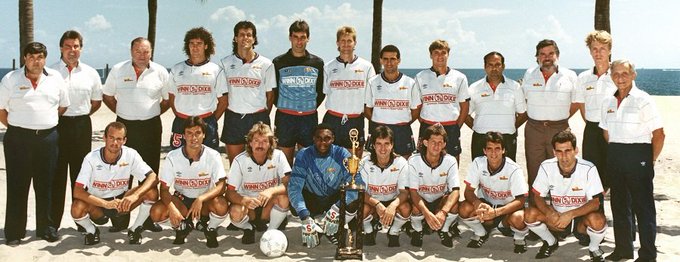 Steve1T's tweet photo. #OnThisDay in 1989 – Marcelo Carrera scored the game-winner for the hosts @FTLStrikers as it defeated #BostonBolts, 1:0, in the 1st leg of American Soccer League Championship Final, before 5,752 fans, at #LockhartStadium. https://t.co/N7cMmVRObY