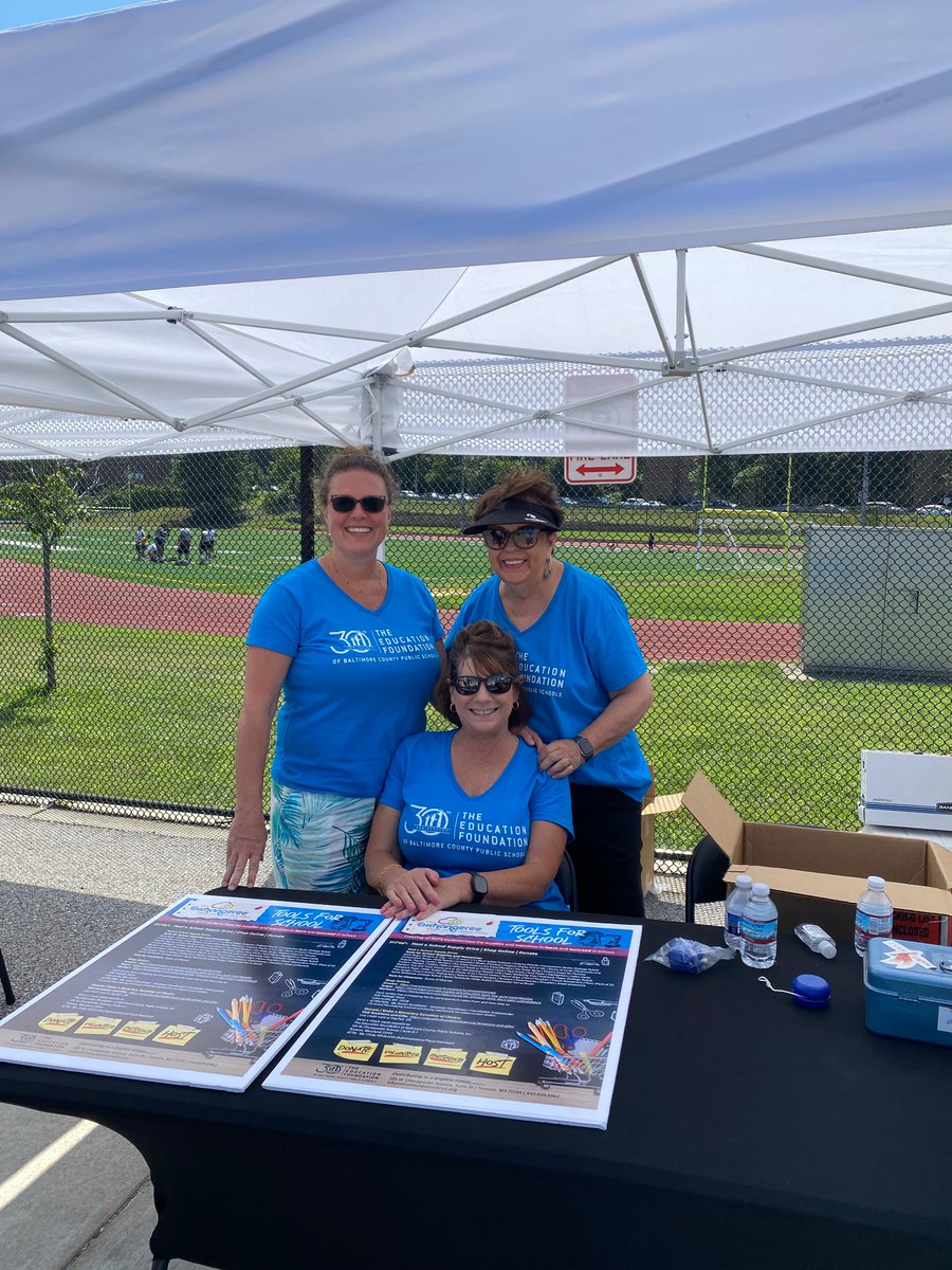 Love working as a part of this tiny but mighty @foundationbcps team! What a week! NEO, NEO, Shopping, Shopping, Shopping, A&S, #StuffTheBus, & #BackToBCPSfest! Now on to Grants, #TeeOff4TeamBCPS & more! #Anything4OurStudents 🤩