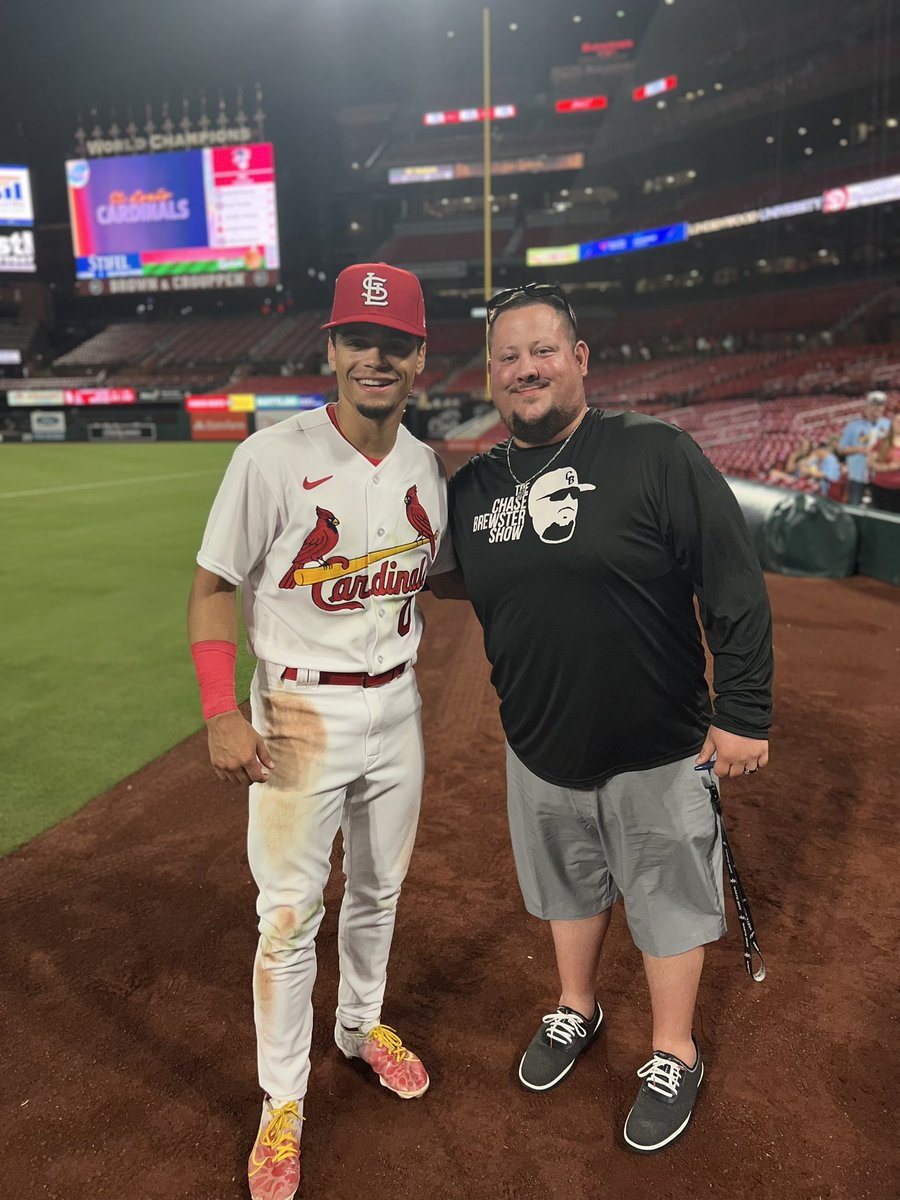 Brewsterc29's tweet photo. Last night truly was something out of a movie! 

Still hard to believe that last night was @MasynWinn first game in the league. He carried hisself like a seasoned vet on and off the field. So proud of you Mas! 

I cannot thank the Winn family, the Cardinals, @DirkKinney24, and @AndrewGuerra1 enough for allowing me to hang out and watch history. We all love you my man!

St. Louis, you treated me well! See you in 2024 to do this all again with @HenceTink3 #Sticks