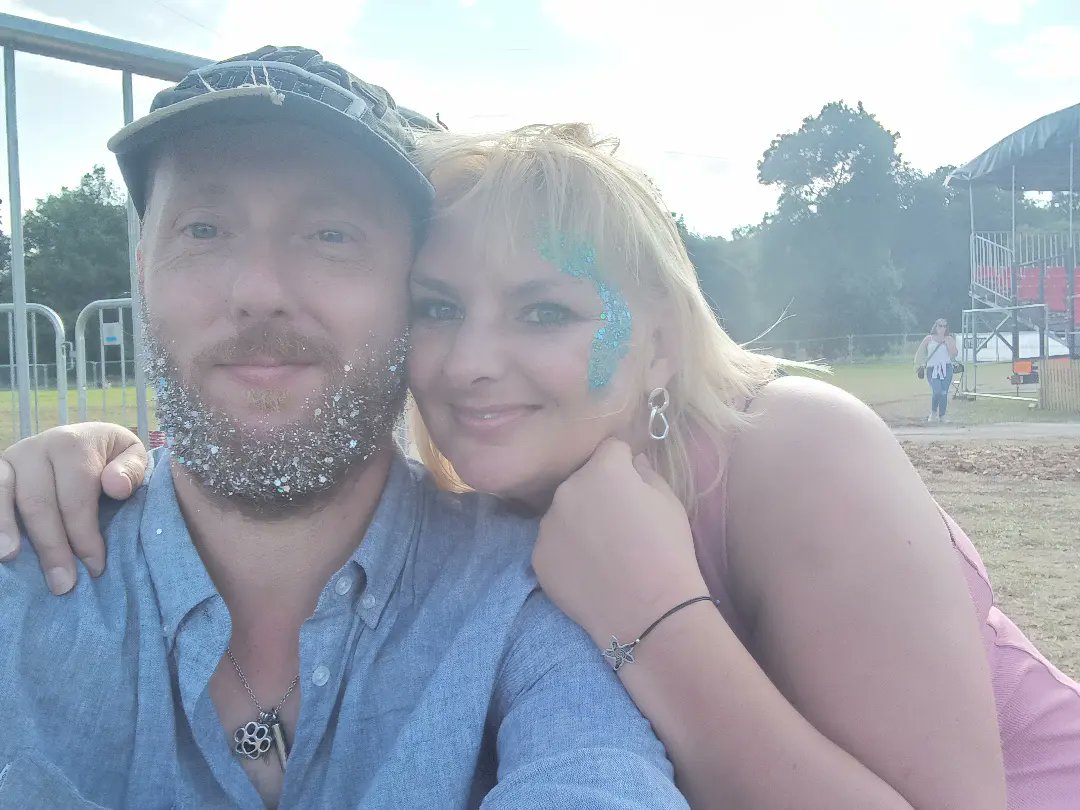 Tomintoul1's tweet photo. All glittered up for @KaiserChiefs @TrenthamLive https://t.co/nasif7Om8s